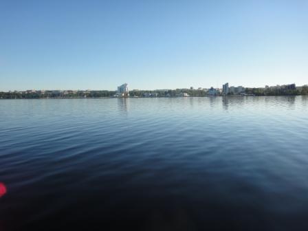 вид на Петрозаводск с Онежского озера