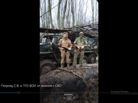 Очередная партия наших маскировочных сетей на боевых позициях фронта